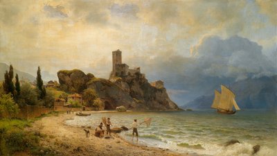 Dans la baie de Malcesine - Carl von der Hellen